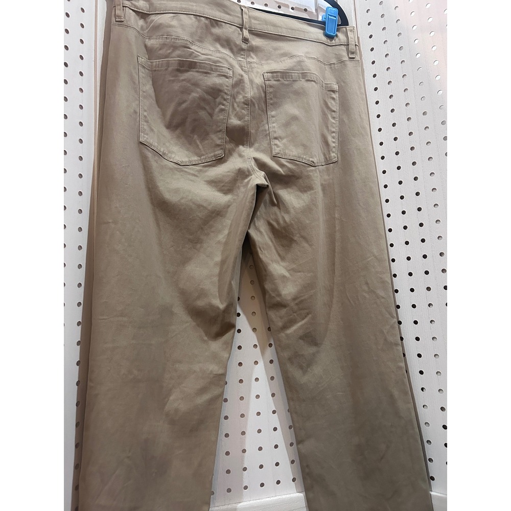 Chaps Women Stretch Khaki Straight Leg Pants Size 10 - Picture 8 of 9